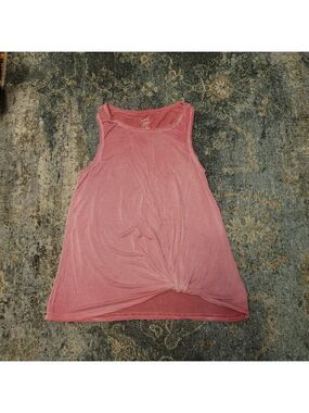Pink Rose Knotted Pink Tank Top Size XS